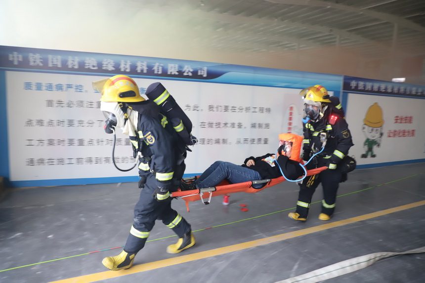 萍乡消防救援实战演练检验大跨度大空间能力 提升协同应急水平