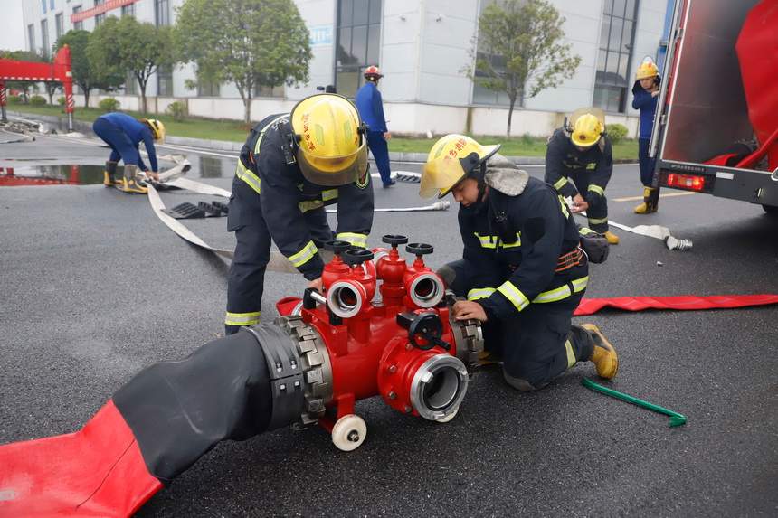 萍乡消防救援实战演练检验大跨度大空间能力 提升协同应急水平