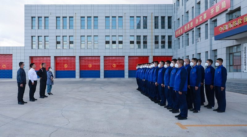 锡林郭勒盟消防救援争分夺秒支援抗疫前线