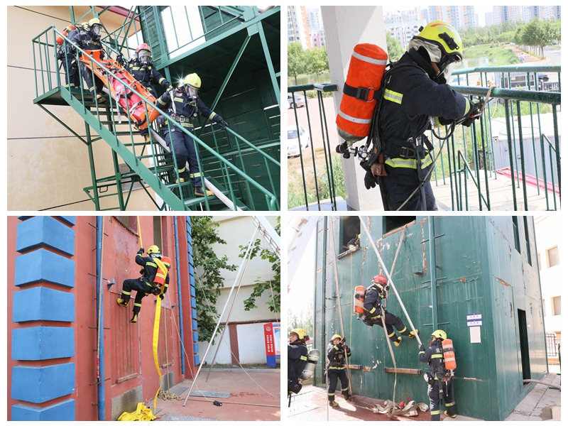 天津消防实战考核检验基层建筑火灾扑救能力