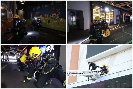 宁夏强化大型商业综合体灭火救援实战演练