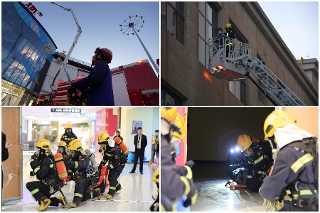 宁夏强化大型商业综合体灭火救援实战演练