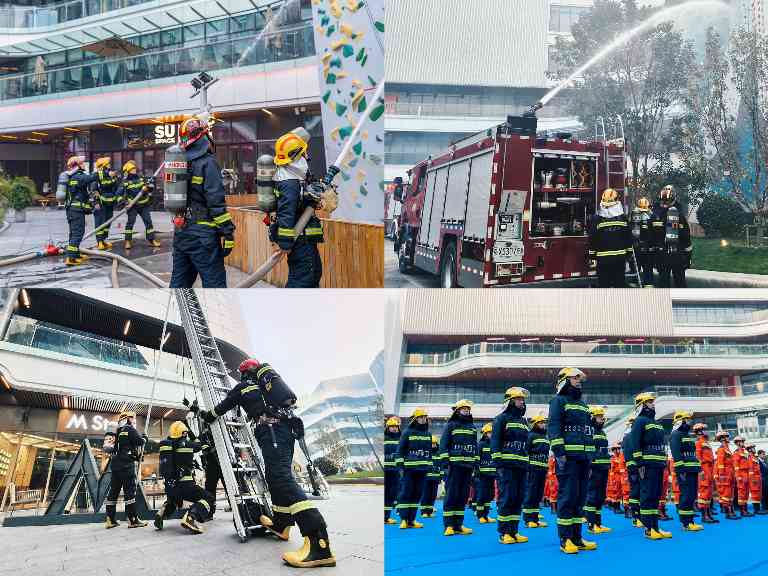 北京消防救援实战演练破解商业综合体火灾难题