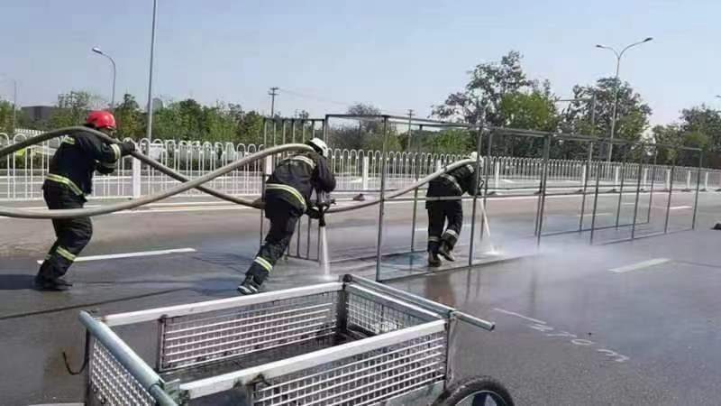 石景山消防开展实战操法训练