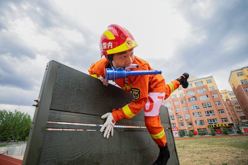 消防行业运动会 检验专业技能 法规装备展示