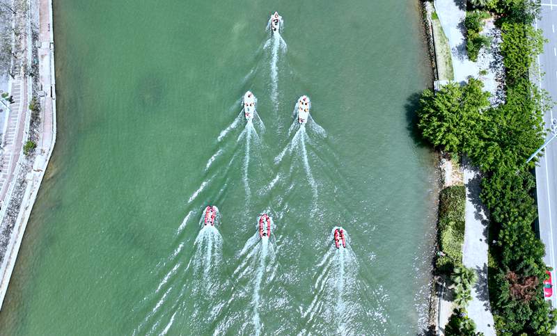 莆田市消防开展多部门水域救援联合演练 强化防汛应急能力