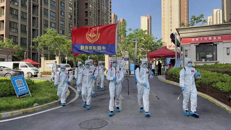 同心战“疫” 共克时艰——“火焰蓝”在行动
