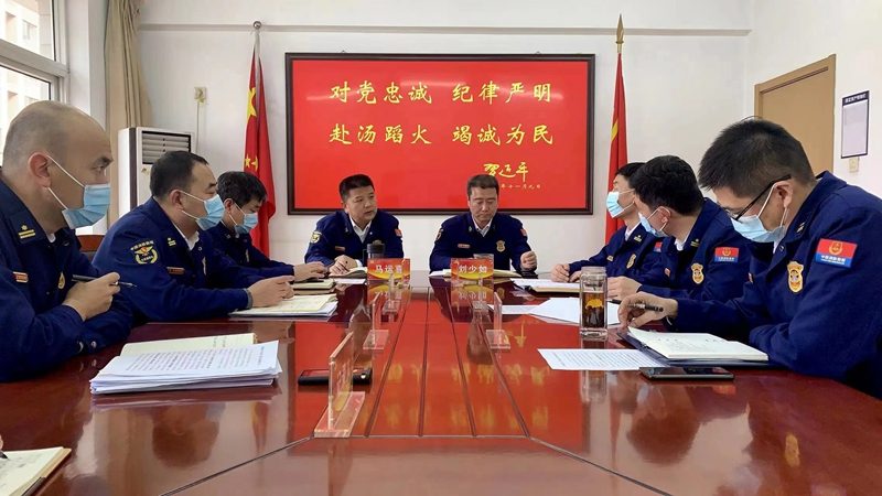 昌平消防掀起“喜迎二十大，全力保安全”深化“牢记领袖训词，永做忠诚卫士”主题教育第一专题学习热潮