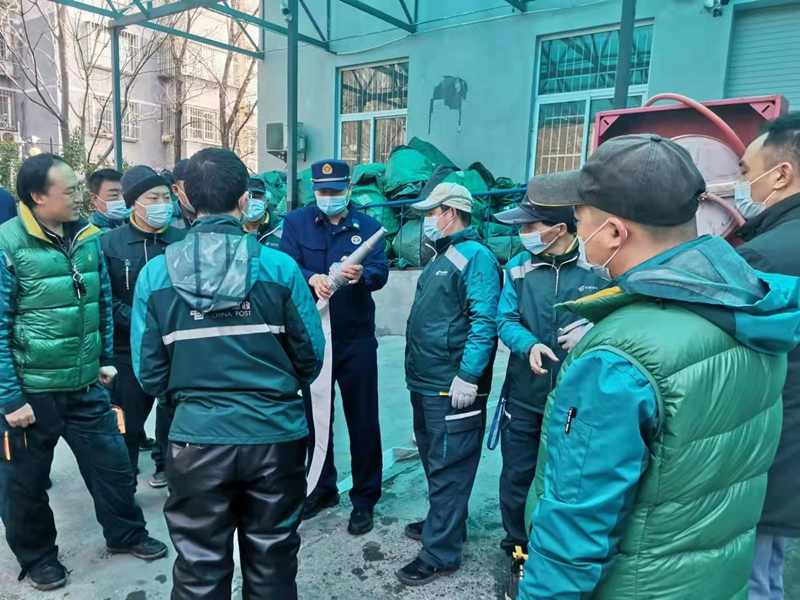 提升物流快递行业消防技能 打基础保辖区安全