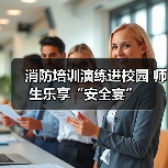 消防培训演练进校园 师生乐享“安全宴”(图1) 消防培训演练进校园 师生乐享“安全宴”(图1)
