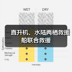 直升机、水陆两栖救援船联合救援（图2）