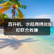 直升机、水陆两栖救援船联合救援（图4）