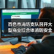 百色市消防支队召开大型商业综合体消防安全综合整治工作约谈会（图2）