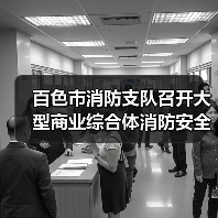 百色市消防支队召开大型商业综合体消防安全综合整治工作约谈会（图3）