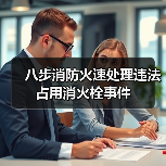 八步消防火速处理违法占用消火栓事件（图1）