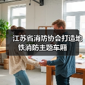 江苏省消防协会打造地铁消防主题车厢(图1) 江苏省消防协会打造地铁消防主题车厢(图1)