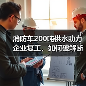 消防车200吨供水助力企业复工，如何破解断水难题？（图3）