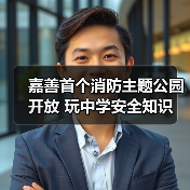 嘉善首个消防主题公园开放 玩中学安全知识（图1）