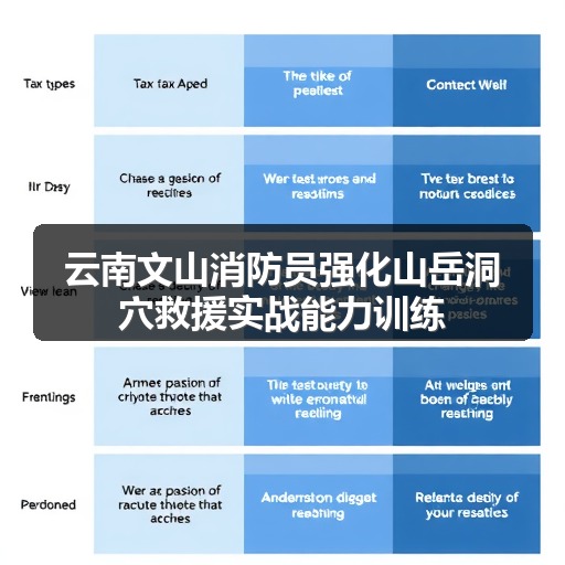 云南文山消防员强化山岳洞穴救援实战能力训练