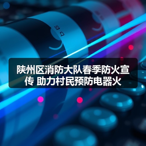 陕州区消防大队春季防火宣传 助力村民预防电器火灾
