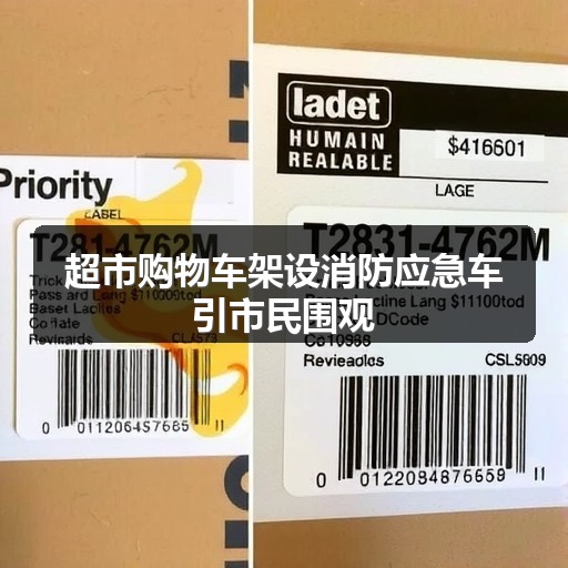 超市购物车架设消防应急车引市民围观