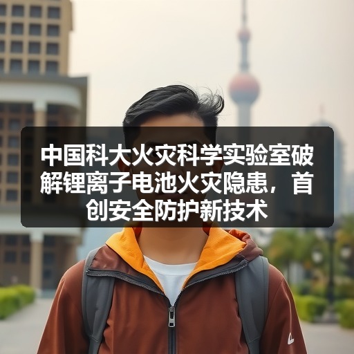 中国科大火灾科学实验室破解锂离子电池火灾隐患,首创安全防护新技术
