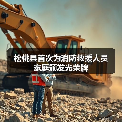 松桃县首次为消防救援人员家庭颁发光荣牌