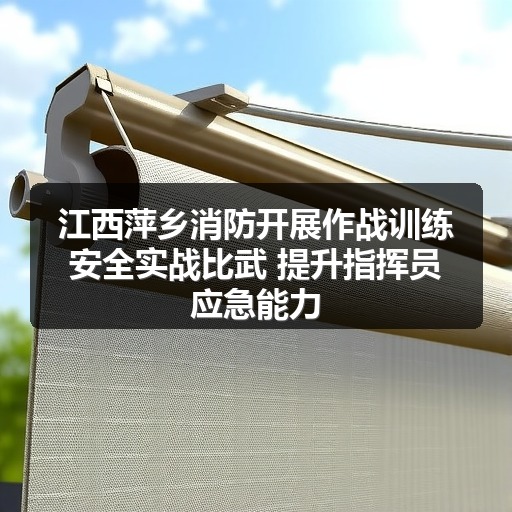 江西萍乡消防开展作战训练安全实战比武 提升指挥员应急能力