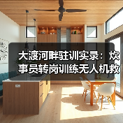 大渡河畔驻训实录:炊事员转岗训练无人机救援新装备(图4) 大渡河畔驻训实录:炊事员转岗训练无人机救援新装备(图4)