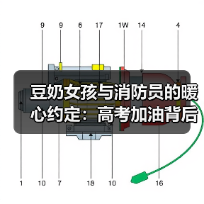 豆奶女孩与消防员的暖心约定：高考加油背后的故事（图4）