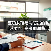 豆奶女孩与消防员的暖心约定：高考加油背后的故事（图3）