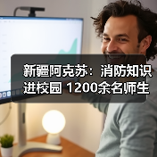 新疆阿克苏:消防知识进校园 1200余名师生体验火场逃生自救(图3) 新疆阿克苏:消防知识进校园 1200余名师生体验火场逃生自救(图3)