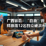 广西容县:“白鹿”普降暴雨12名群众被洪水围困 消防紧急救援(图1) 广西容县:“白鹿”普降暴雨12名群众被洪水围困 消防紧急救援(图1)