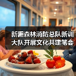 新疆森林消防总队新训大队开展文化共建笔会活动(图2) 新疆森林消防总队新训大队开展文化共建笔会活动(图2)