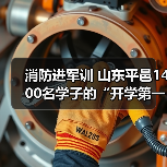 消防进军训 山东平邑1400名学子的“开学第一课”(图4) 消防进军训 山东平邑1400名学子的“开学第一课”(图4)