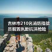 吉林市210名消防指战员前置执勤抗洪抢险（图1）