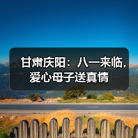 甘肃庆阳：八一来临，爱心母子送真情（图4）