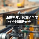 山东枣庄：抗洪抢险演练应对汛期安全（图4）