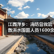 江西萍乡:消防营救疏散洪水围困人员1600余人(图3) 江西萍乡:消防营救疏散洪水围困人员1600余人(图3)
