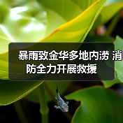 暴雨致金华多地内涝 消防全力开展救援(图1) 暴雨致金华多地内涝 消防全力开展救援(图1)