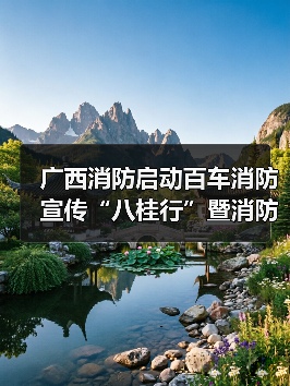 广西消防启动百车消防宣传“八桂行”暨消防宣传“五进”活动(图3) 广西消防启动百车消防宣传“八桂行”暨消防宣传“五进”活动(图3)