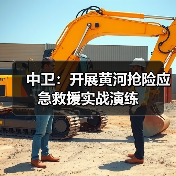 中卫:开展黄河抢险应急救援实战演练(图1) 中卫:开展黄河抢险应急救援实战演练(图1)