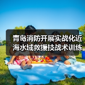 青岛消防开展实战化近海水域救援技战术训练（图1）
