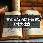 甘肃秦安消防开展建筑工地大检查（图1）