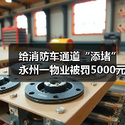 给消防车通道“添堵” 永州一物业被罚5000元(图1) 给消防车通道“添堵” 永州一物业被罚5000元(图1)